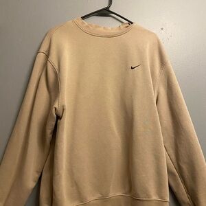 Nike Men's Beige Crewneck Sweater